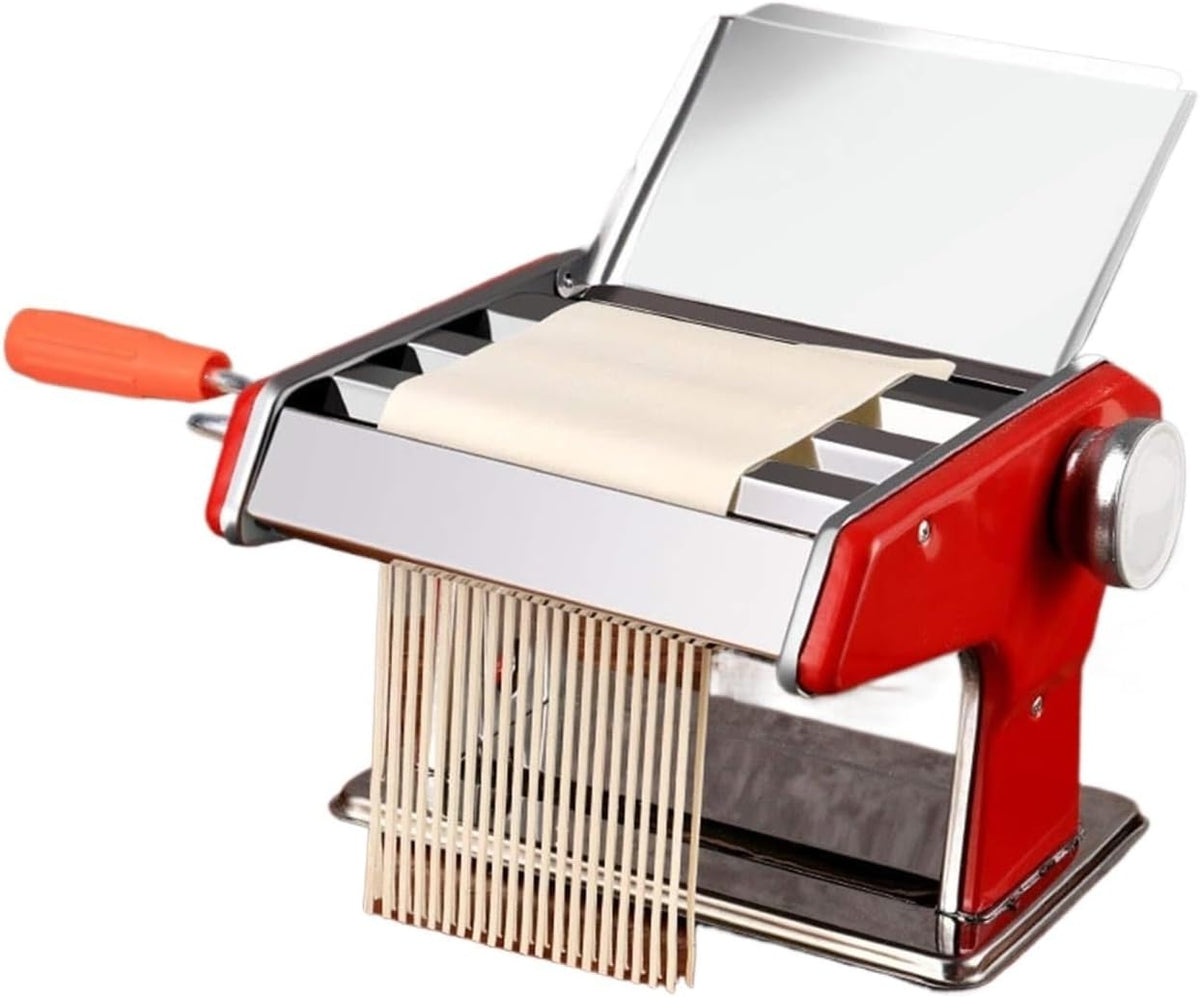 Shchna Pastamachine Gourmet, En Noedelmachine 6 Instelbare Dikte-instellingen Compact pastamachine, Handmatige Pastamakers Roestvrijstalen Pasta