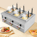 Pastamachine Hinopy Elektrische, 220 V, 2500 W, 9 liter, met 6 manden, temperatuur van 30-110 °C, professionele gastronomische pastamachine, voor