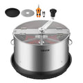 Vevor Snoeischar Handmatige Bud Leaf Trimmer, 16 inch Reaper Bowl Bud Trimmer, met RVS messen, Visueel snijden, met lade, Twisted Spin Cut