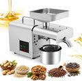 yunaoii Sapmachines met enkele vijzel Elektrische oliepers, 610 W, 50-250 °C, instelbaar, roestvrij