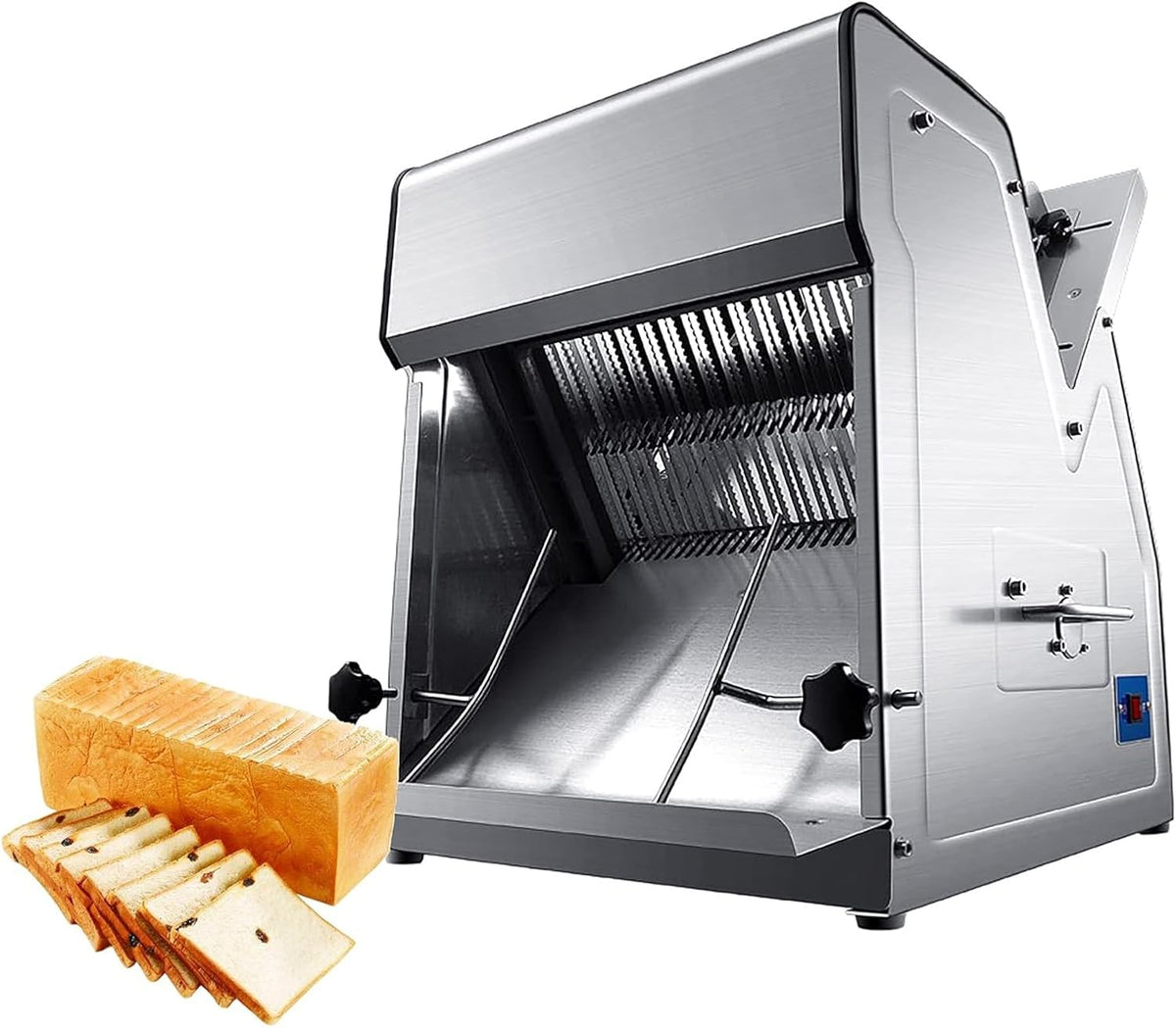Snijmachines YOtat Elektrische Voedselsnijmachine, Automatische Elektrische Broodsnijmachine, Commerciële Voedseldeli Broodkaassnijder, Gemakkel