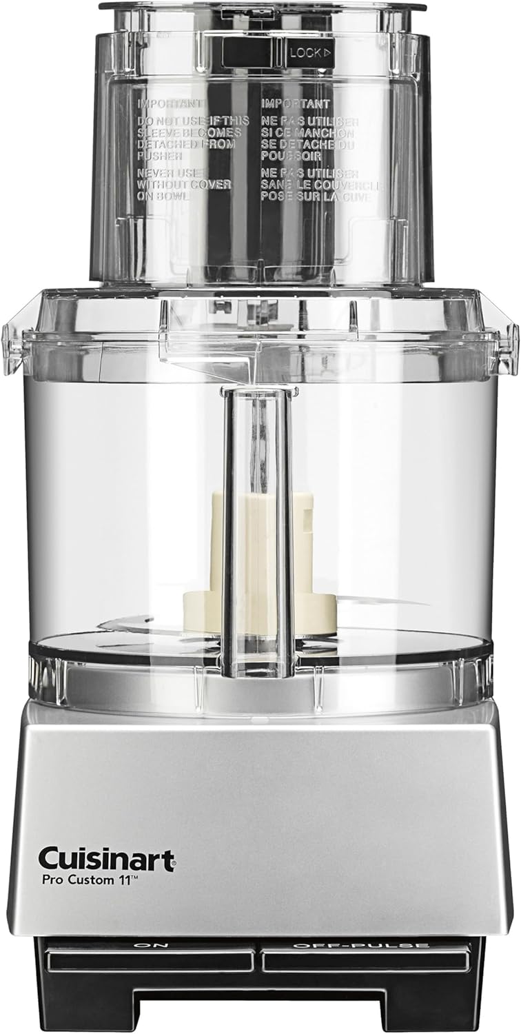 Cuisinart Keukenmachine DLC-8SBCY DLC-8SBCYP1 Pro Custom 11, Cup Keukenmachine, Kunststof, Geborsteld Chroom