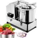 Keukenmachine Commerciële, 6L 1800W, roestvrijstalen elektrische hakmolen, instelbare snelheid, voor vlees, groenten, fruit, granen, pinda, gember