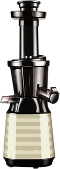 Oryfwj Sapcentrifuge Juicer Machines Slow Masticating Juicer Extractor, Wide Chute Cold Press Juicer, voor gemakkelijk sap en schoon, goud (goud)