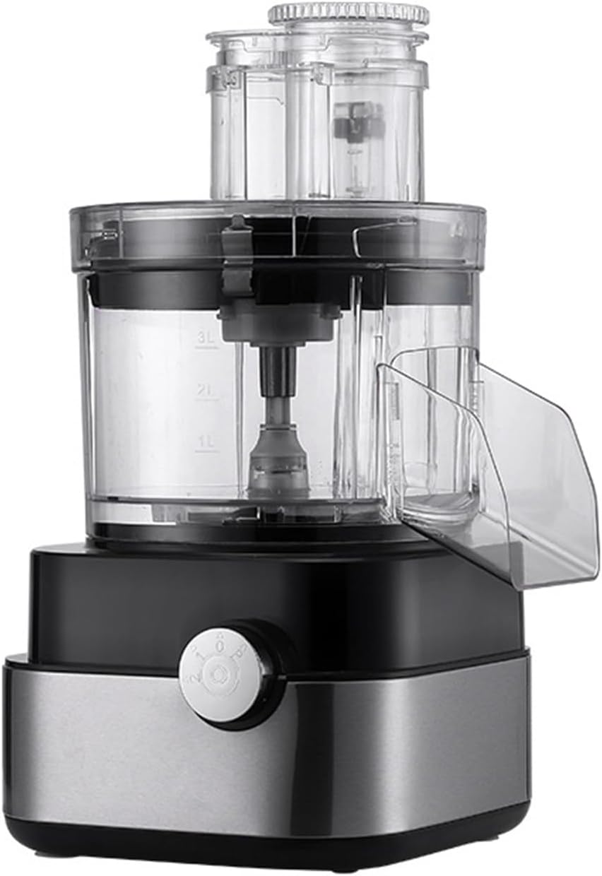 Keukenmachine zxmeimm Commerciële elektrische groentesnijmachine Chopper 600W, met gehaktvorm, plakjesvorm, blokjesvorm