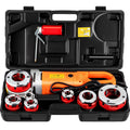 Vevor Slangensnijder Draagbare elektrische pijpsnijmachine, elektrische snijmachine 2300 W, 6 matrijzen, geschikt, draagbaar inrijgen