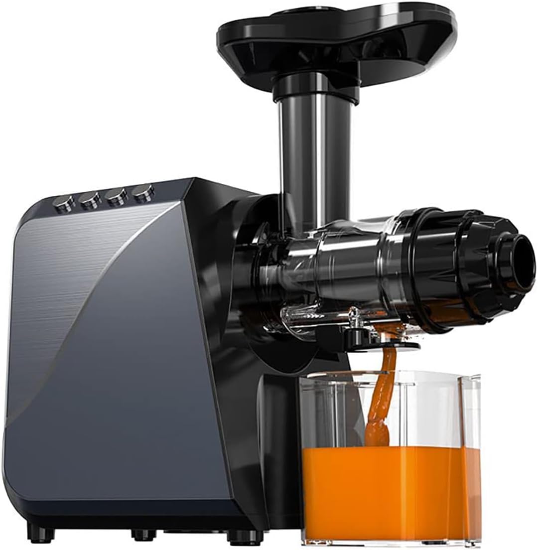 Cytbek Sapcentrifuge Cold Press Juicer Slow Mastic Masticating 250W, 1300 ml sapbeker, 40-52rpm omgekeerde functie, met 15: 1 pulp, gemakkelijk schoon