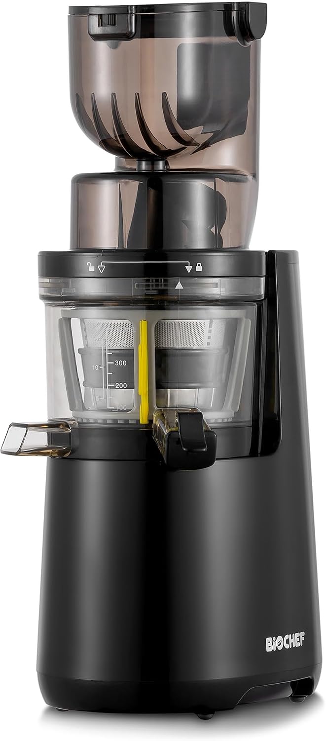 Sapcentrifuge BioChef Atlas Whole Slow Juicer - zwart