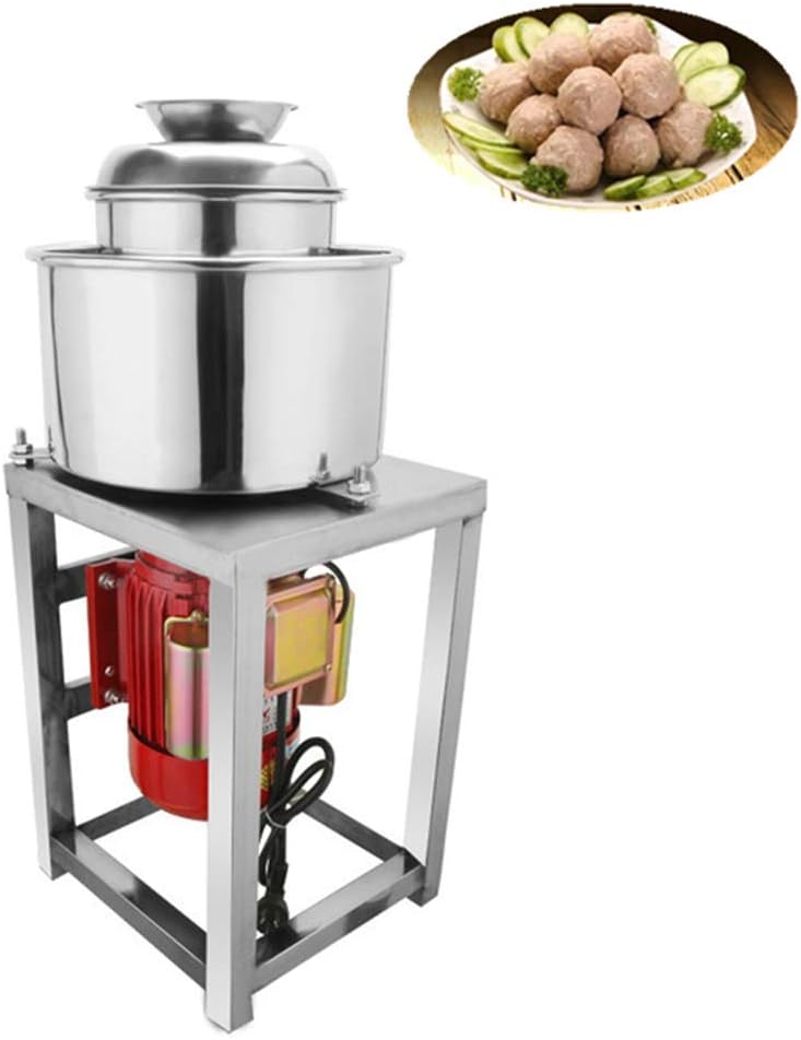 Faxioawa Vleesmolen Multifunctionele commerciële, automatisch vlees, roestvrijstalen elektrische snijmachine, snel malen en roeren, voor thuis